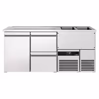 Direct Draw Beer Dispenser / Kegerator PREMIUM - 1950x700mm - 1 Solid Door & 2 Drawers