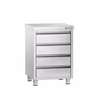 Lådhurts PREMIUM - med 4 lådor - 500x600 mm - för GN 1/2, 1/4, 2/8, 1/3, 1/6, 1/9