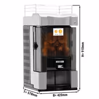 Automatic Orange Juicer - 370W - 75kg - with 25 oranges/min, orange size 60-75mm, automatic feed, ideal for self-service - Grey