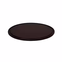 (12 adet) Düz Pizza Tabağı - Polietilen, Ø320mm, Oluklu/Kanallı Yüzey, Kahverengi