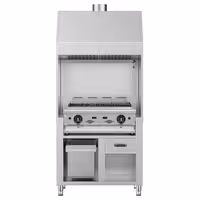 Commercial Gas Chargrill BERLIN - 960mm - Countertop - 790mm Deep - 4 Grill Grids - Cast-Iron Cooking Grids - 14kW