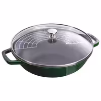 STAUB | SPECIALITIES - Wok sa staklenim poklopcem - Ø 300 mm - Liveno željezo - Boja bosiljka