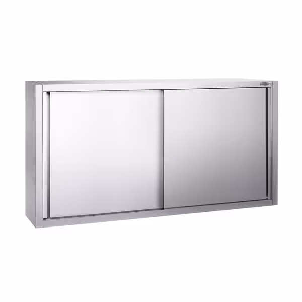 خزانة حائط ستانلس ستيل PREMIUM - 1600x400mm - مع باب انزلاقي - ارتفاع 1000 mm