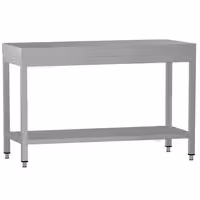 طاولة عمل ستانلس ستيل ECO - 1200x600mm - مع رف سفلي