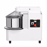Spiralna miješalica za tijesto - 22 l / 18 kg - 2 brzine - podizna glava i uklonjiva posuda - s mehaničkim timerom - 400 V - za pizzu i kruh