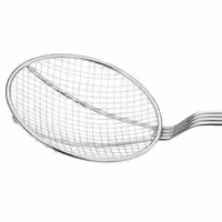 Fritőzkanál - Ø 140 mm - nyélhossz: 340 mm - rozsdamentes acél