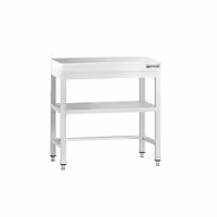 طاولة عمل ستانلس ستيل PREMIUM - 600x600mm - مع رف سفلي & تدعيم
