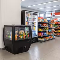Commercial Impulse Cooler - 772x833mm - 87 L - With Sliding Glass Lid - For UK