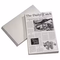 (500 adet) Yağ geçirmez ambalaj kağıdı - SNACKHOLDER - 420x250 mm - gazete desenli