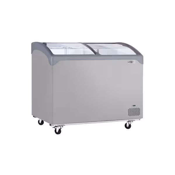 Zamrażarka skrzyniowa – 1030 x 650 mm – 209 L – z pokrywą szklaną przesuwną