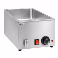 Toplovodna kupka električna - 1,2 kW - GN 1/1 - s odvodnim ventilom
