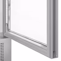 (2 Stück) Getränkekühlschrank - 690 Liter - rahmenloses Design - mit 2 Glastüren & Werbedisplay