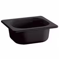 (6 pcs) Melamine Gastronorm Tray GN 1/6 - ECO - Black - 1L - Depth: 100mm