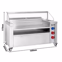 Stație de gătit mobilă - 1600 x 850 mm - Înălțime: 1170 mm