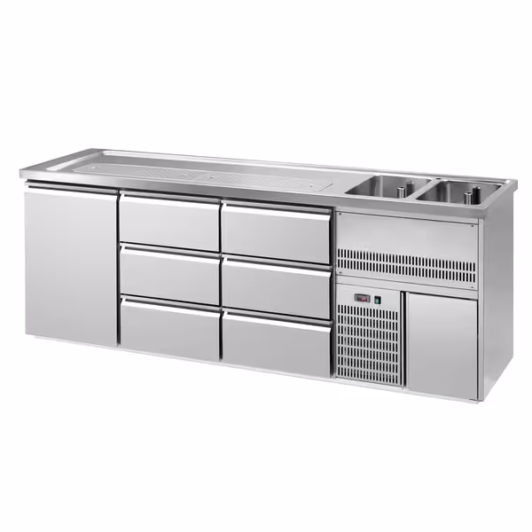 Direct Draw Beer Dispenser / Kegerator PREMIUM – 2500×700 mm – 6-Drawer