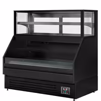 Comptoir vitrine réfrigérée Helsinki - 1500x800mm - 251L - 4 étagères - +2/+8°C - Portes coulissantes vitrées