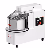 Spiralna miješalica za tijesto - 22 l / 18 kg - 2 brzine - podizna glava i uklonjiva posuda - s mehaničkim timerom - 400 V - za pizzu i kruh