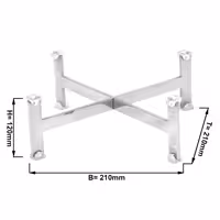 Açık Büfe Teşhir Standı - Paslanmaz Çelik - 210x210x120mm