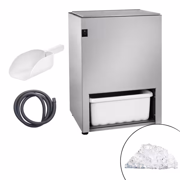 Buz Kırma Makinesi - 5kg/dk - 140W - Paslanmaz çelik