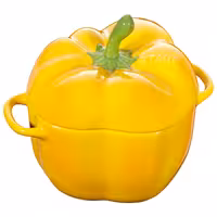 STAUB | CERAMIQUE - Kookpot - Paprikavorm - 0,45 liter - Keramiek - Geel