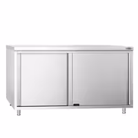 خزانة قاعدية ستانلس ستيل KOPENHAGEN PREMIUM - 1600x800mm - أبواب منزلقة