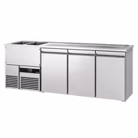 Direct Draw Beer Dispenser / Kegerator PREMIUM - 2500x700mm - Triple Doors