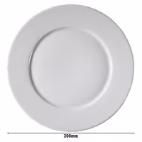 (12 pcs) PERA | Plate - flat - Porcelain - 300x300mm - White