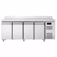Commercial Counter Fridge ECO – 2230 × 700 mm – 4 Doors – Upstand – Modern Digital Display
