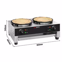 Commercial Crepe Maker - Double - 2x Ø 400mm