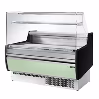 Serve Over Counter - 1310mm - with 2 doors - front panel light green - capacity 144 litres