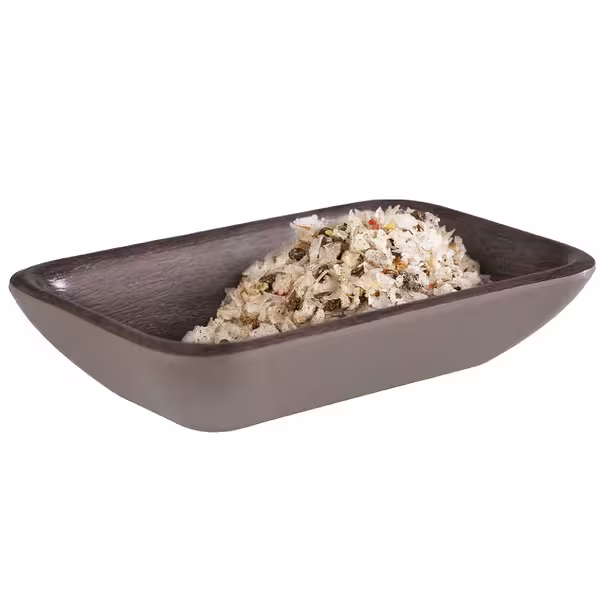 (20 adet) Kase - OAK - Melamin - 100ml - köşeli - 115x70mm - Derinlik:25mm - Kahverengi