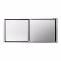 خزانة حائط ستانلس ستيل PREMIUM - 1600x400mm - مع باب انزلاقي - ارتفاع 800 mm