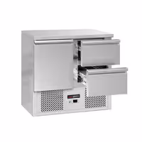 Rashladni pult ECO - 903x700 mm - 240 l - Statičko hlađenje - s 1 vrata - s 2 ladica