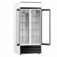 Commercial Beverage Display Fridge - 925mm - 630 Litres - with 2 hinged glass doors - LED lighting - digital controller with temperature display - Temperature range 2 to 8 °C