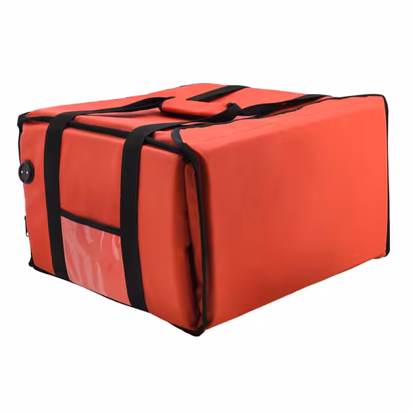 Torba dostawcza Pizzabag PRO – podgrzewana – na 4 pudełka na pizzę 35 x 35 cm – czerwona