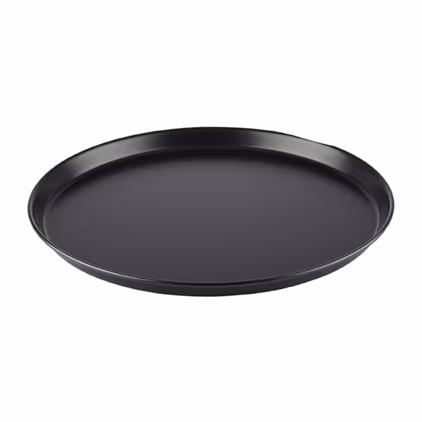 (10 szt.) Blacha do pizzy – stal niebieska – Ø 360 mm – wysokość: 25 mm