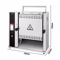 Tračni toster - Digitalno - 2,10 kW - za burger i hot dog peciva