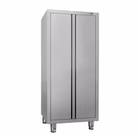 RVS hoge kast AISI 304 ECO - 800x600mm - 2 deuren - hoogte: 1800mm