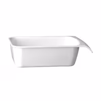 (6 adet) Gastronorm Küvet GN 1/4 - Melamin - CASCADE - 1,5L - köşeli - 264x162mm - GN Derinlik:75mm - Beyaz