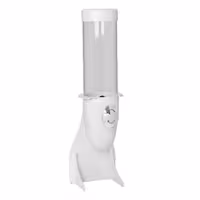 Commercial Cereal Dispenser - White - Rotary Dispense - White