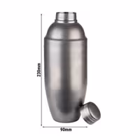 (6 adet) Kokteyl Shaker - Klasik - Paslanmaz çelik - 700ml