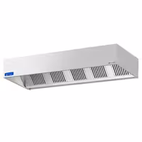 Commercial Wall-Mounted Extractor Hood with Motor – 2800mm – with Speed Controller, Baffle Filters & Lighting
