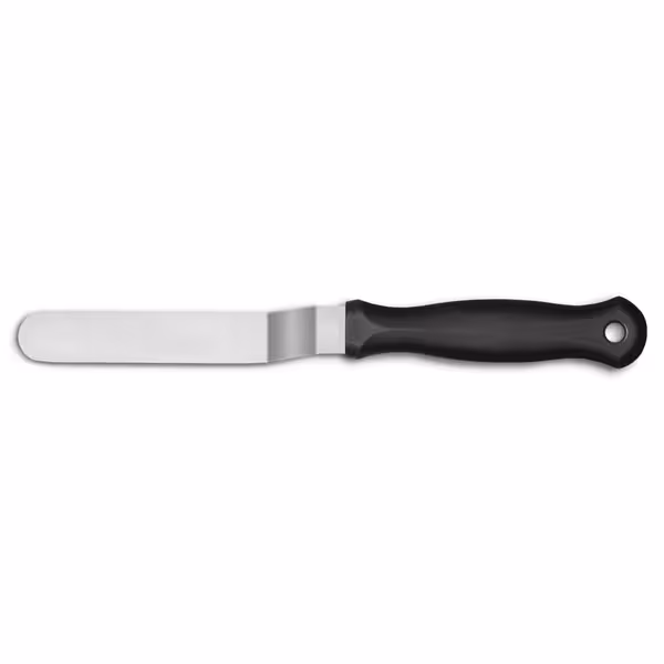 Spatulă unghiulară de cofetărie – Lungime: 120 mm – Curbat
