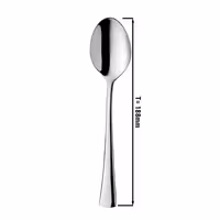 (12 pcs) Dessert spoon Alessandra - 18/10 stainless steel - 188mm
