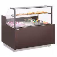 Serve Over Counter RIGA - 1682mm - with 2 doors - capacity 138 litres - LED lighting - safety glass