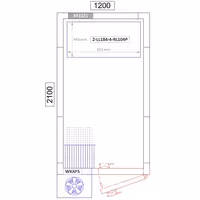 وحدة رفوف ألمنيوم - بداية - 952x460mm - عمق: 460 mm - 4 رفوف - الحمولة: 600 kg