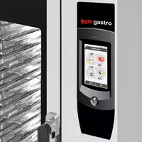 Commercial Electric Combi Oven - Touchscreen Controls - 7" colour touchscreen - 12x GN 1/1 - incl. Automatic washing system & Core temperature probe