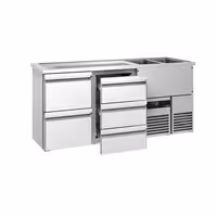 Direct Draw Beer Dispenser / Kegerator PREMIUM - 1950x700mm - 5 Drawers