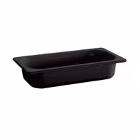 (6 pcs) Melamine Gastronorm Tray GN 1/4 - ECO - Black - 1.9L - Depth: 100mm