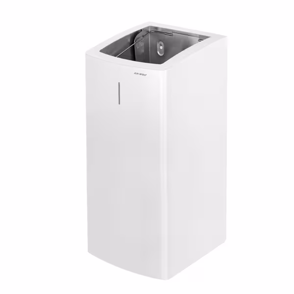 AIR-WOLF | Cestino per rifiuti - 50L - Acciaio inox bianco